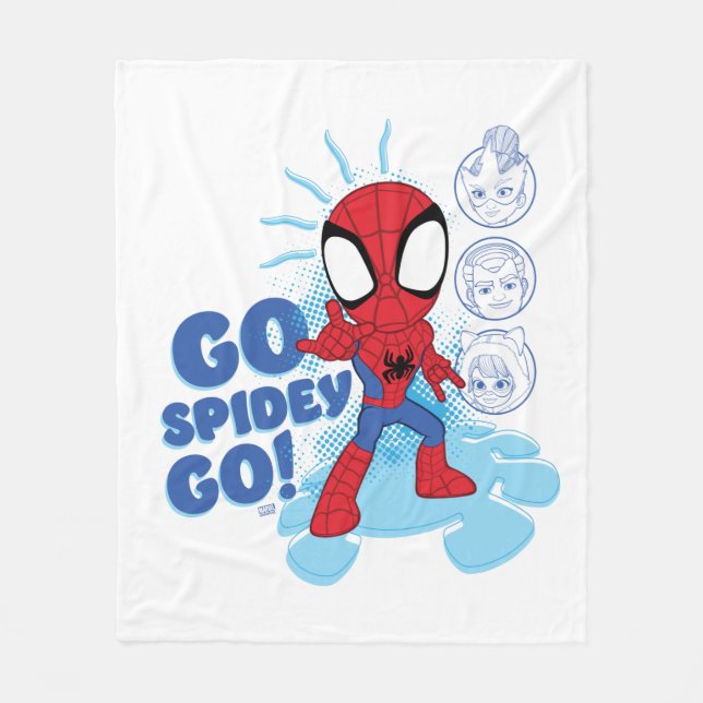 Go Spidey Go! Spidey Sense Tingling Fleece Blanket (Front)