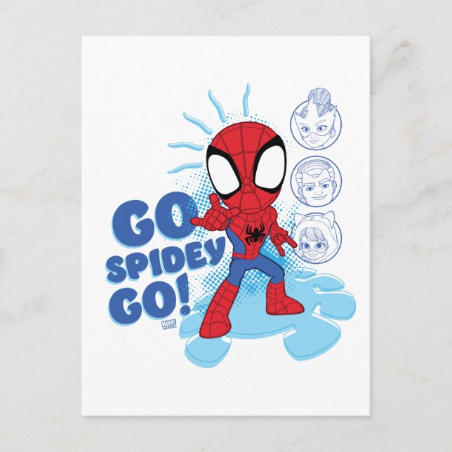 Go Spidey Go! Spidey Sense Tingling Postcard (Front)