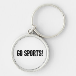 Go Sports! Funny Vintage Sports Sport Fan Go Sport Keychain
