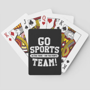 Go Sports Team! Funny Sports Poker Cards