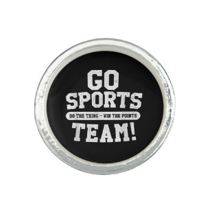 Go Sports Team! Funny Sports Ring