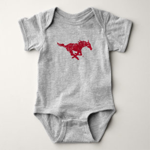 Go Stangs Vintage Distressed Baby Bodysuit