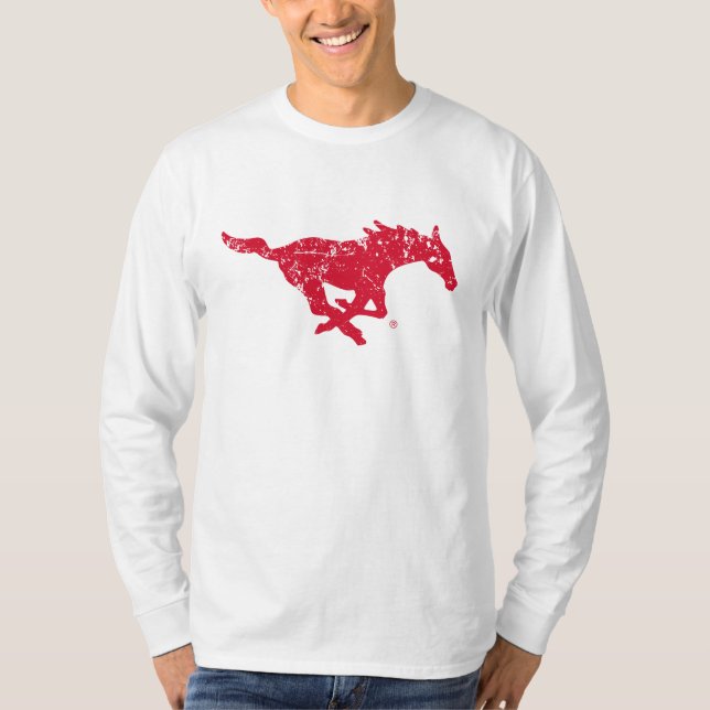 Go Stangs Vintage Distressed T-Shirt (Front)