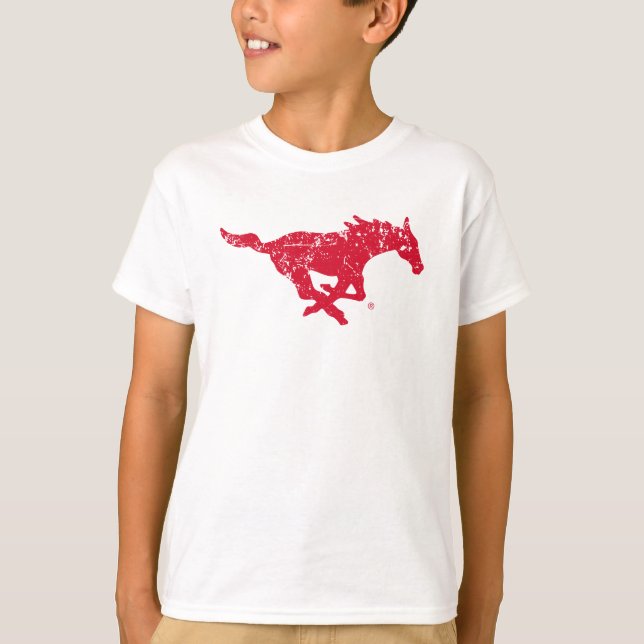 Go Stangs Vintage Distressed T-Shirt (Front)