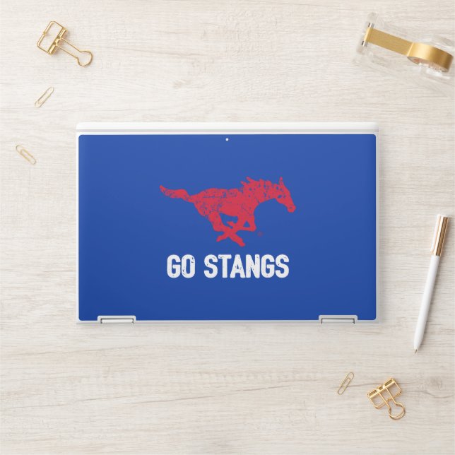 Go Stangs Vintage HP Laptop Skin (Desk)