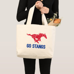 Go Stangs Vintage Large Tote Bag