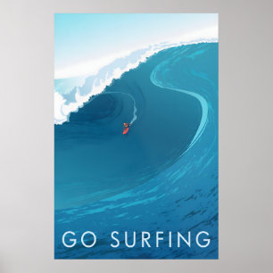 Go Surfing Travel Poster