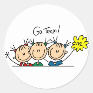 Go Team Cheering Sticker
