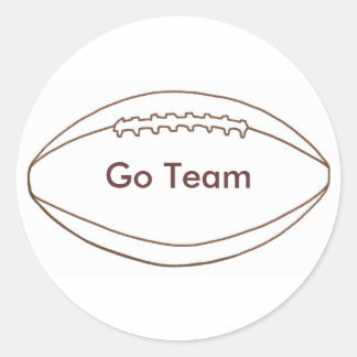 Go Team football Outline stickers