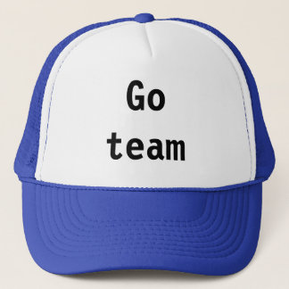 "Go team" hat