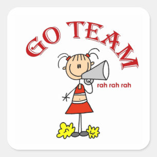 Go Team Rah Rah Rah T-shirts and Gifts Square Sticker
