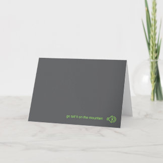 go tell it on the mountain card