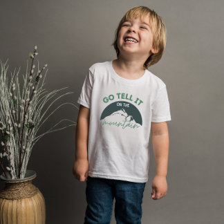 Go Tell It On The Mountain Christian Kid's Shirt