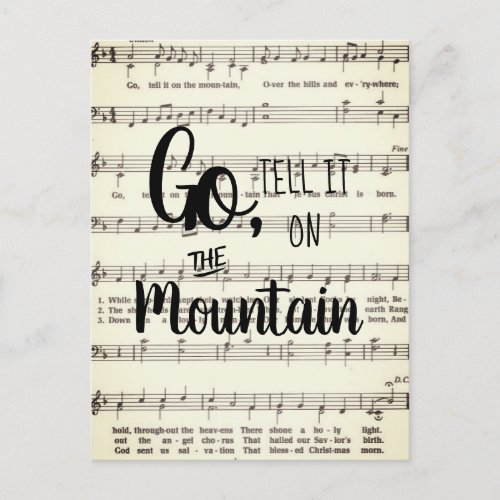 Go Tell It on the Mountain Postcard