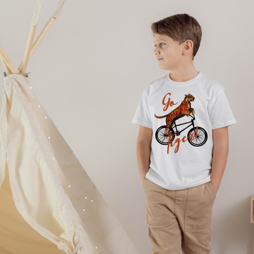 Go Tiger Bicycle T_Shirt