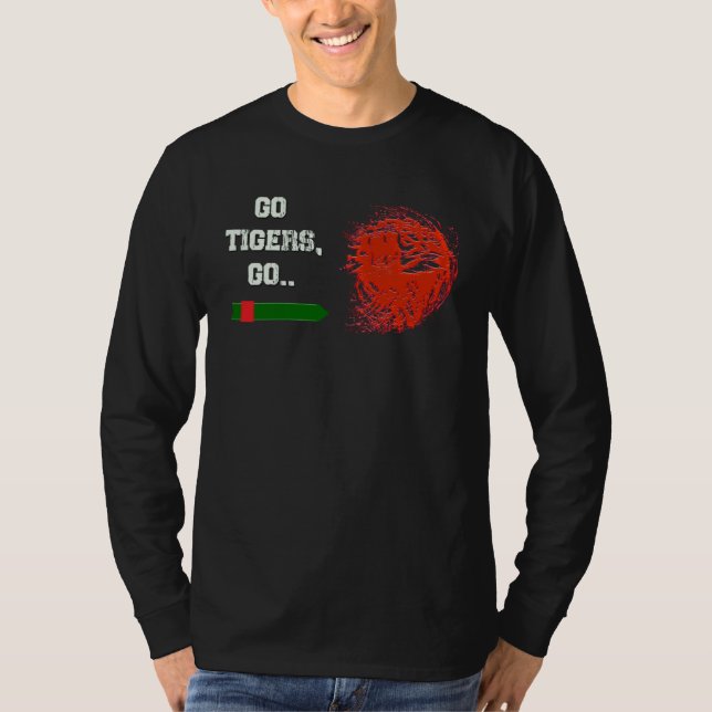 Go Tigers Go Bangladesh Tigers T-Shirt (Front)