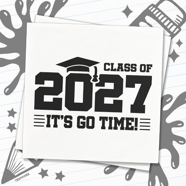 Go Time Graduation Year Senior Class of 2027 Napkins (Creator Uploaded)