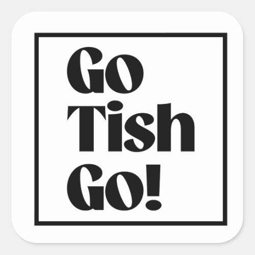 Go Tish Go Square Sticker