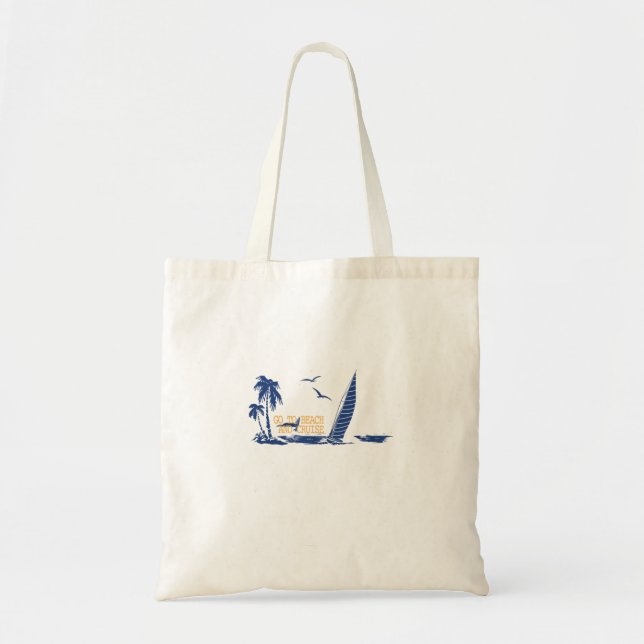 go to beach and cruise tote bag (Front)