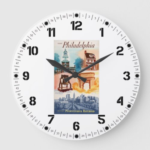Go To Philaon The Pennsylvania Railroad   Large Clock