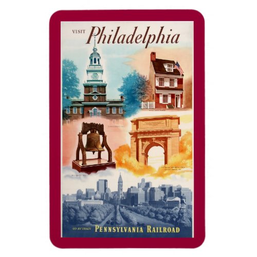 Go To Philaon The Pennsylvania Railroad  Magnet