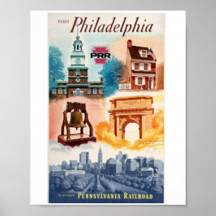 Go To Phila.on The Pennsylvania Railroad Poster
