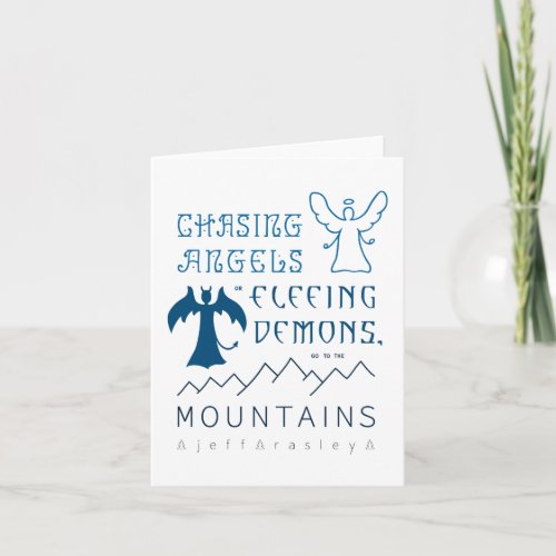 Go to the Mountains Thank You Card