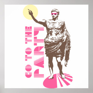 Go to the party poster