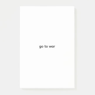 go to war post it post-it notes