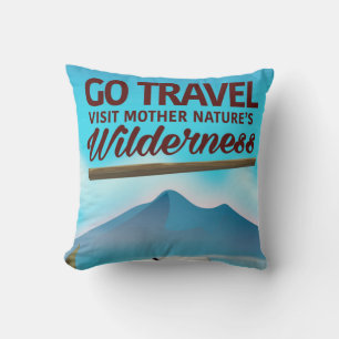 Go Travel, Visit mother natures Wilderness RV. Throw Pillow