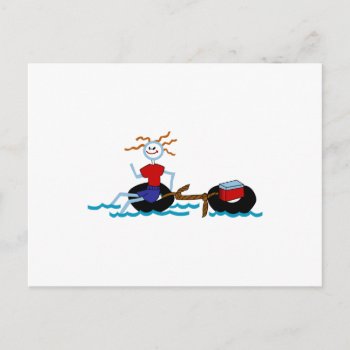 Go Tubing Postcard by Grandslam_Designs at Zazzle