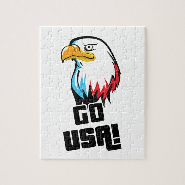 Go USA! american Eagle Jigsaw Puzzle (Vertical)