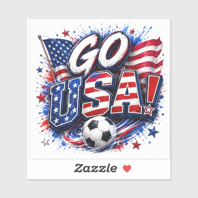 Go USA  | American  Sticker (Sheet)