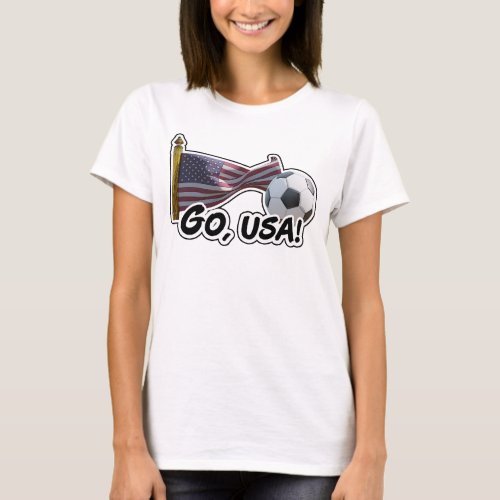 Go USA Soccer Fan T_Shirt