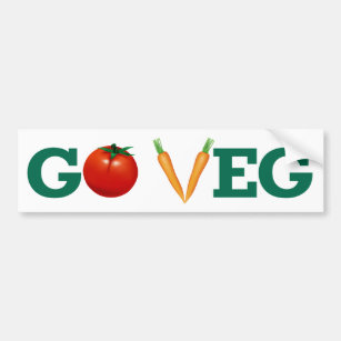 Go Veg Bumper Sticker