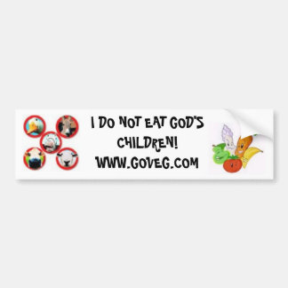 GO VEG BUMPER STICKER