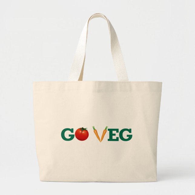 Go Veg Tote Bag (Front)