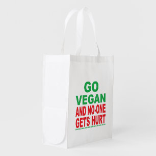Go Vegan And No-One Gets Hurt, Vegan Tote Bag