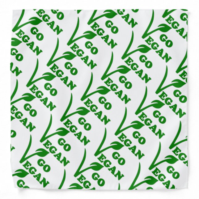 GO VEGAN BANDANA (Front)