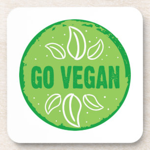 Go Vegan Beverage Coaster