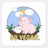 Vegan Stickers | Zazzle