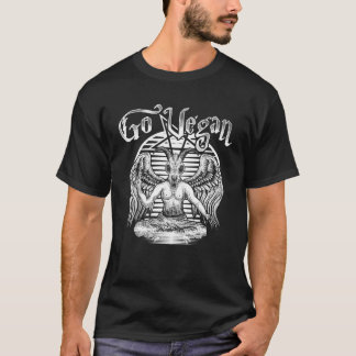 Go Vegan Goth Satanic Clothing Vegan Gift T-Shirt