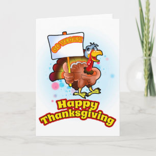 Go Vegan Happy Thanksgiving Card