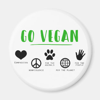Go Vegan Magnet