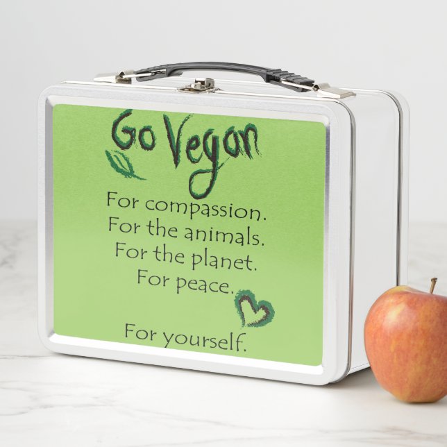 GO-VEGAN METAL LUNCH BOX (In Situ)
