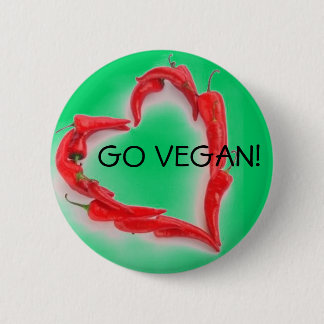 Go Vegan! Pinback Button
