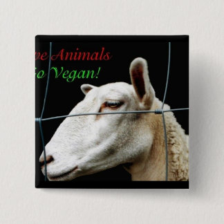 Go Vegan Pinback Button