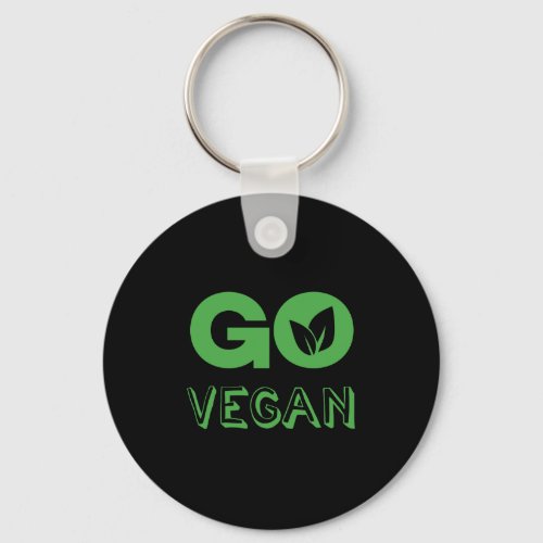 Go Vegan Plant Based Nutrition Veganism Keychain
