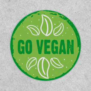 Go Vegan, vegan, veggie, vegetarian, Patch