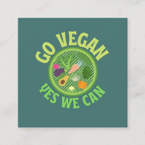 Go Vegan yes we can Discount Card